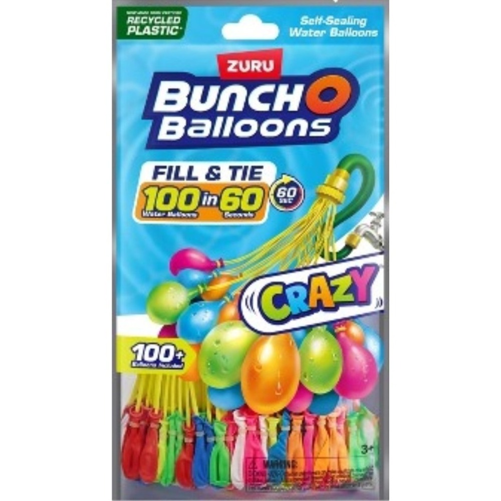 Zuru Bunch O Balloons Fill & Tie 100 Water Balloons In 60 Sec New 130+ Self Seal